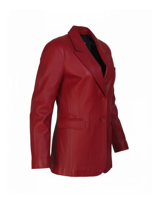 Women's Crimson Luxe Blazer Jacket
