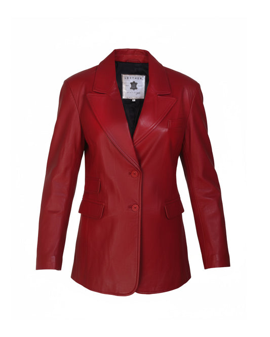 Women's Crimson Luxe Blazer Jacket