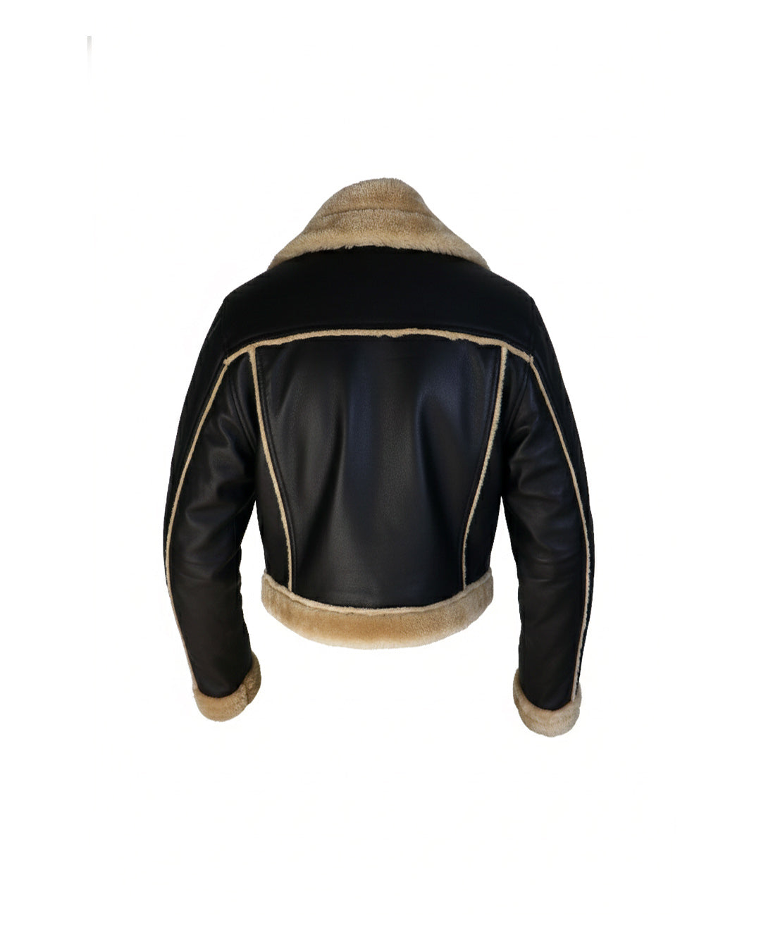 Women's Cropped Shearling Aviator Jacket
