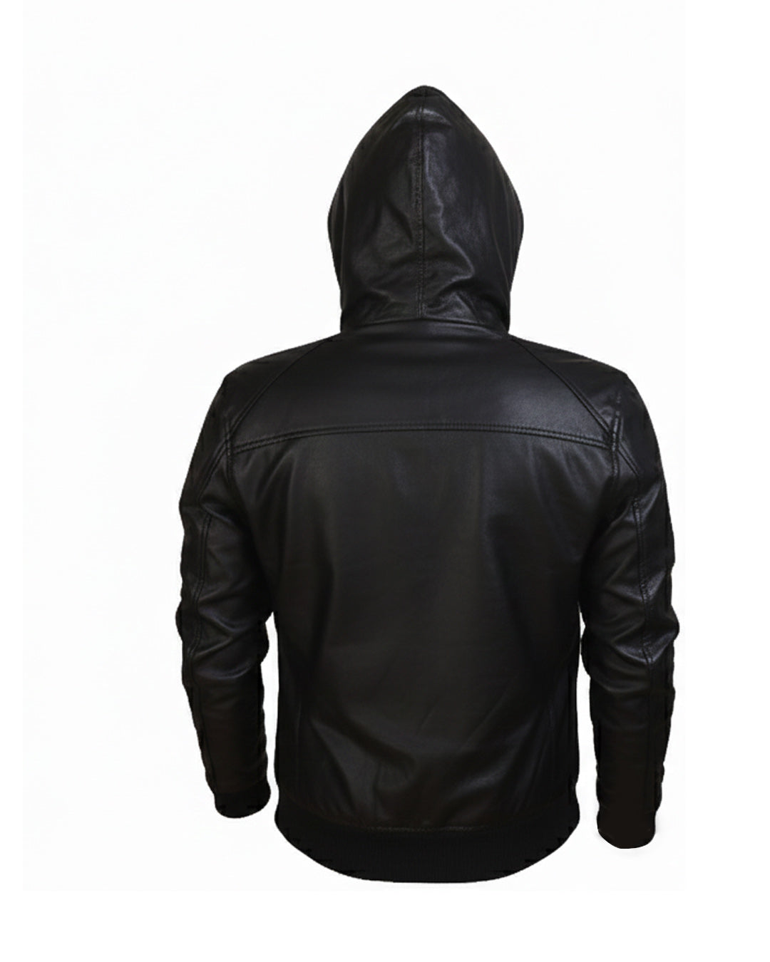 Men's Shadow Hooded Leather Jacket
